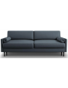 Scott Sovesofa i polyester B212 x D97 cm - Sort/Blå