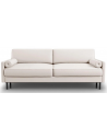 Scott Sovesofa i polyester B212 x D97 cm - Sort/Lys beige