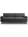 Scott Sovesofa i polyester B212 x D97 cm - Sort/Mørkegrå