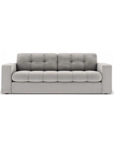 Justin 2-personers sofa i polyester B162 x D90 cm – Sort/Lysegrå