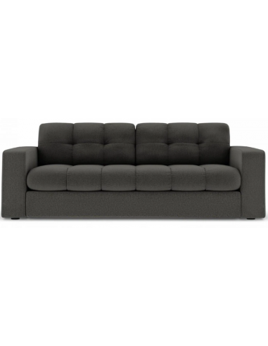 Justin 2-personers sofa i polyester B162 x D90 cm – Sort/Mørkegrå