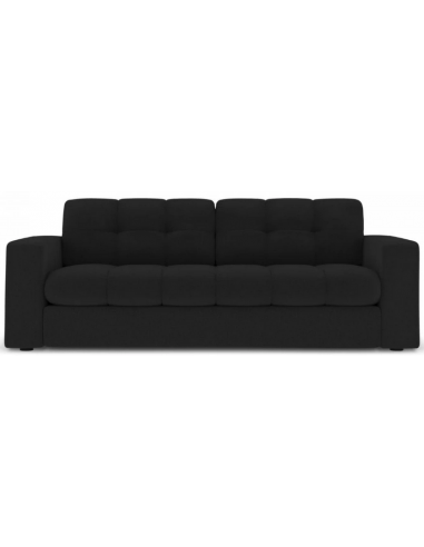 Justin 2-personers sofa i polyester B162 x D90 cm – Sort/Sort