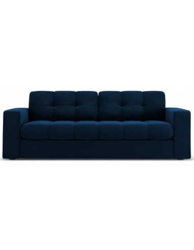 Justin 2-personers sofa i velour B162 x D90 cm – Sort/Blå