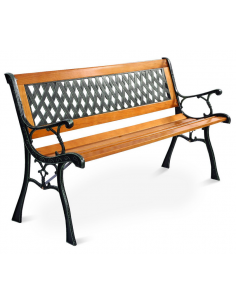 Havebænk i jern og træ B125...