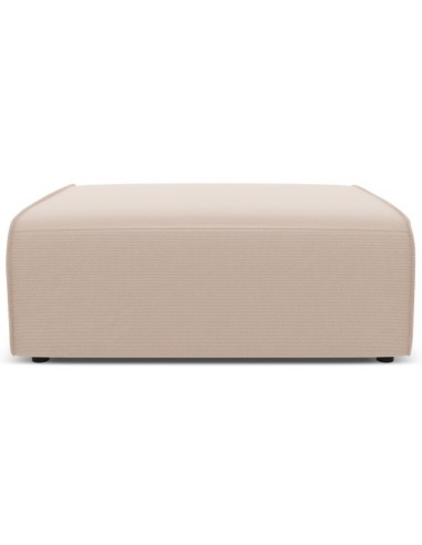 Maui udendørs puf til loungesofa i vandafvisende polyester B90 x D90 cm - Beige