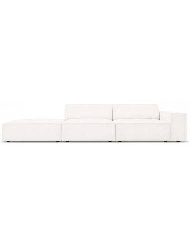 Jodie venstrevendt 3-personers sofa i bouclé B262 x D102 cm – Sort/Beige