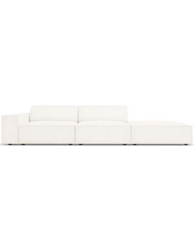Jodie højrevendt 3-personers sofa i bouclé B262 x D102 cm – Sort/Beige