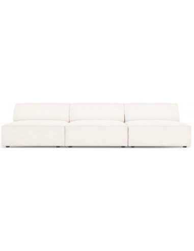 Jodie 3-personers sofa i bouclé B240 x D102 cm – Sort/Beige