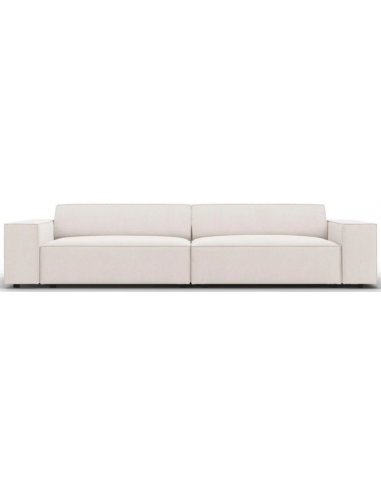 Jodie 3-personers sofa i polyester B204 x D102 cm – Sort/Lys beige