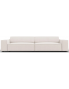 Jodie 3-personers sofa i polyester B204 x D102 cm - Sort/Lys beige