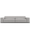 Jodie 3-personers sofa i polyester B204 x D102 cm - Sort/Lysegrå