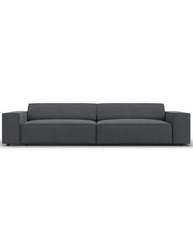 Jodie 3-personers sofa i polyester B204 x D102 cm – Sort/Mørkegrå