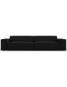Jodie 3-personers sofa i polyester B204 x D102 cm - Sort/Sort