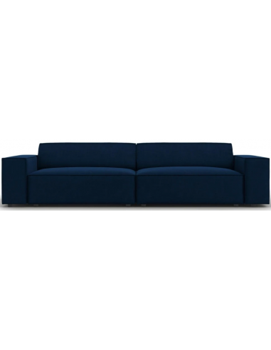Jodie 3-personers sofa i velour B204 x D102 cm – Sort/Blå