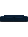 Jodie 3-personers sofa i velour B204 x D102 cm - Sort/Blå