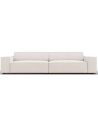 Jodie 4-personers sofa i polyester B244 x D102 cm - Sort/Lys beige