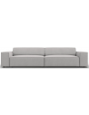 Jodie 4-personers sofa i polyester B244 x D102 cm - Sort/Lysegrå