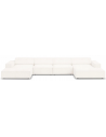 Jodie U-sofa i bouclé B364 x D166 cm - Sort/Beige