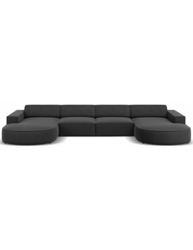 Jodie U-sofa i velour B364 x D166 cm...