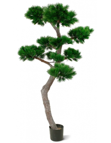 Stort kunstigt bonsai fyrretræ H210...
