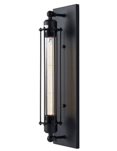 Billede af York Væglampe i metal H48 cm 1 x E27 - Mat sort