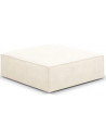 Kaelle puf til sofa i chenille B100 x D80 cm - Sort/Lys beige