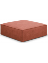 Kaelle puf til sofa i chenille B100 x D80 cm - Sort/Terracotta