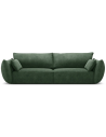 Kaelle 3-personers sofa i chenille B208 cm - Flaskegrøn