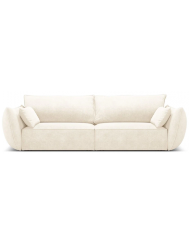 Kaelle 3-personers sofa i chenille B208 cm – Lys beige