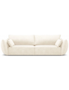 Kaelle 3-personers sofa i chenille B208 cm - Lys beige