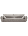 Kaelle 3-personers sofa i chenille B208 cm - Lysegrå