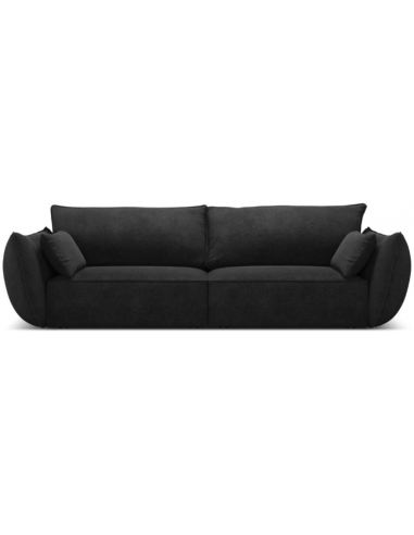 Kaelle 3-personers sofa i chenille B208 cm – Sort