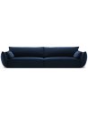 Kaelle 4-personers sofa i velour B248 cm - Blå