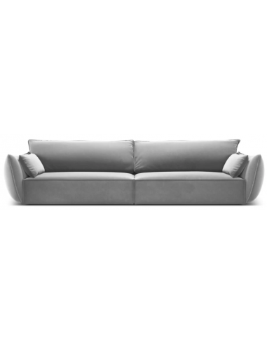 Kaelle 4-personers sofa i velour B248 cm - Grå