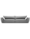 Kaelle 4-personers sofa i velour B248 cm - Grå