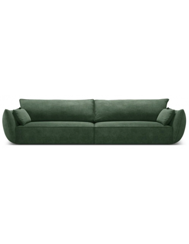 Kaelle 4-personers sofa i chenille B248 cm - Flaskegrøn