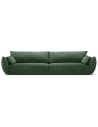 Kaelle 4-personers sofa i chenille B248 cm - Flaskegrøn