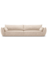 Kaelle 4-personers sofa i chenille B248 cm - Beige