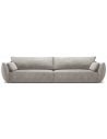 Kaelle 4-personers sofa i chenille B248 cm - Lysegrå