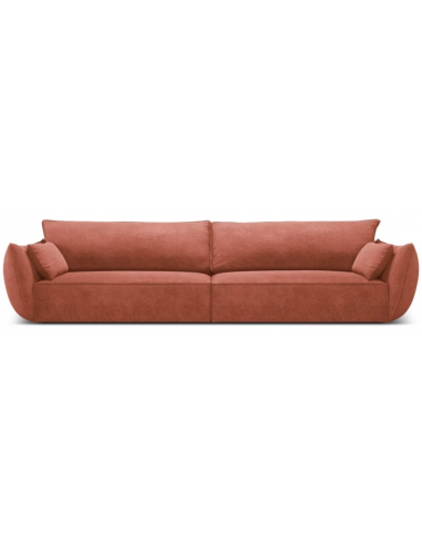 Se Kaelle 4-personers sofa i chenille B248 cm - Terracotta hos Lepong.dk