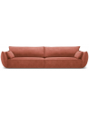 Kaelle 4-personers sofa i chenille B248 cm - Terracotta