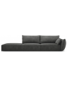 Kaelle venstrevendt 4-personers sofa i chenille B286 cm - Mørkegrå