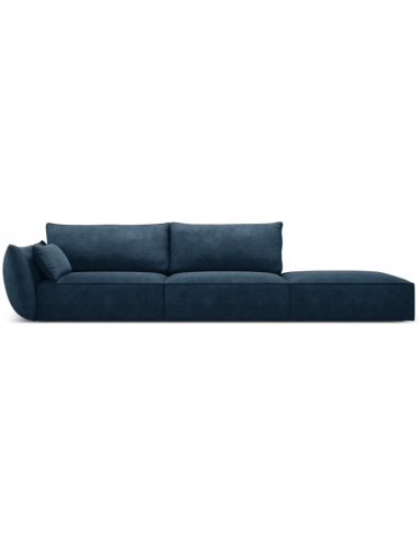 Kaelle højrevendt 4-personers sofa i chenille B286 cm - Blå