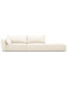 Kaelle højrevendt 4-personers sofa i chenille B286 cm - Lys beige