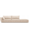 Kaelle højrevendt 4-personers sofa i chenille B286 cm - Beige