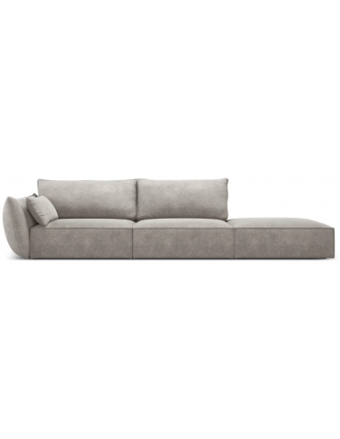 Kaelle højrevendt 4-personers sofa i chenille B286 cm - Lysegrå