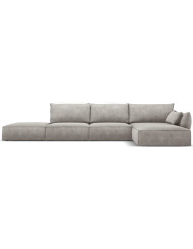 Kaelle højrevendt chaiselongsofa i chenille B386 x D166 cm - Lysegrå