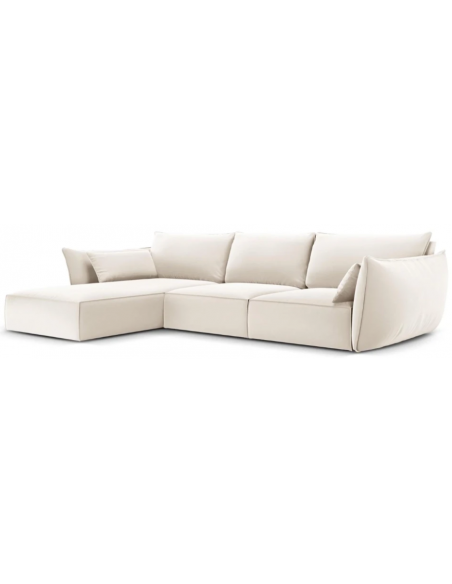 beige sofa med chaiselong