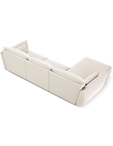beige sofa med chaiselong