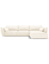 Kaelle højrevendt chaiselongsofa i chenille B308 x D171 cm - Lys beige